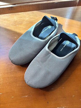 Mahabis Summer Textile Slip-On Slippers in Gray EU 38
